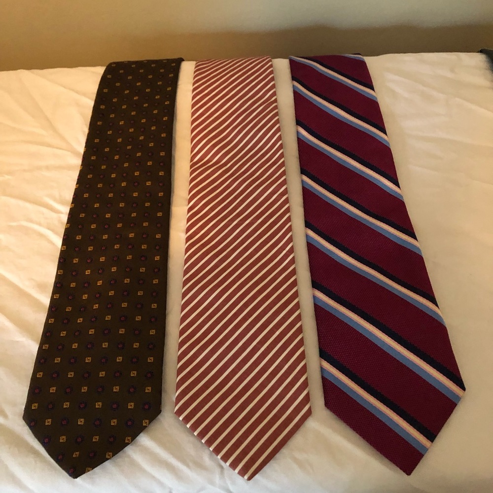 Brooks Brothers necktie Lot of 3